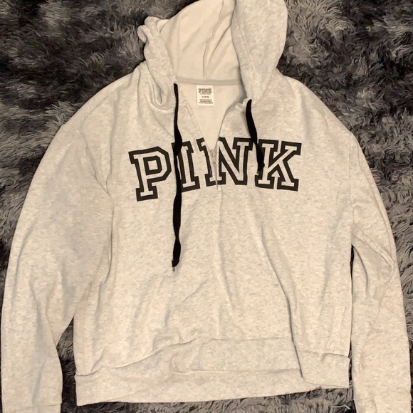 PINK Victoria's Secret Sweaters - VS PINK half zip